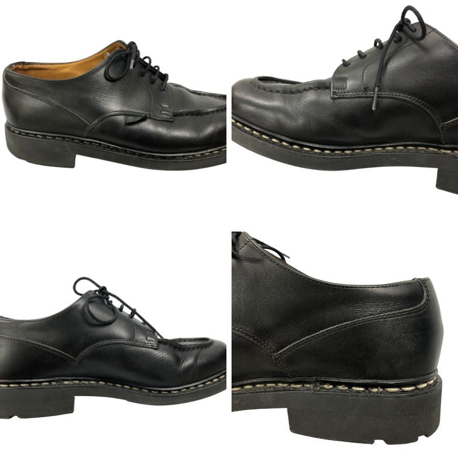 パラブーツ レザーシューズ シャンボード メンズ ブラック サイズ7 PARABOOT CHAMBORD ビジネスシューズ 約25.5cm【LA】【中古】