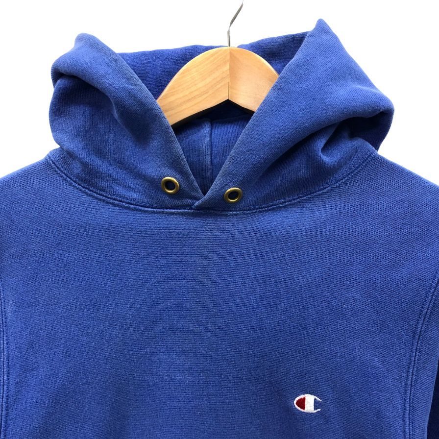 中古◆チャンピオン リバースウィーブ 90S 刺繍タグ USA製 ブルー メンズ サイズS champion reverse weave 【AFB10】