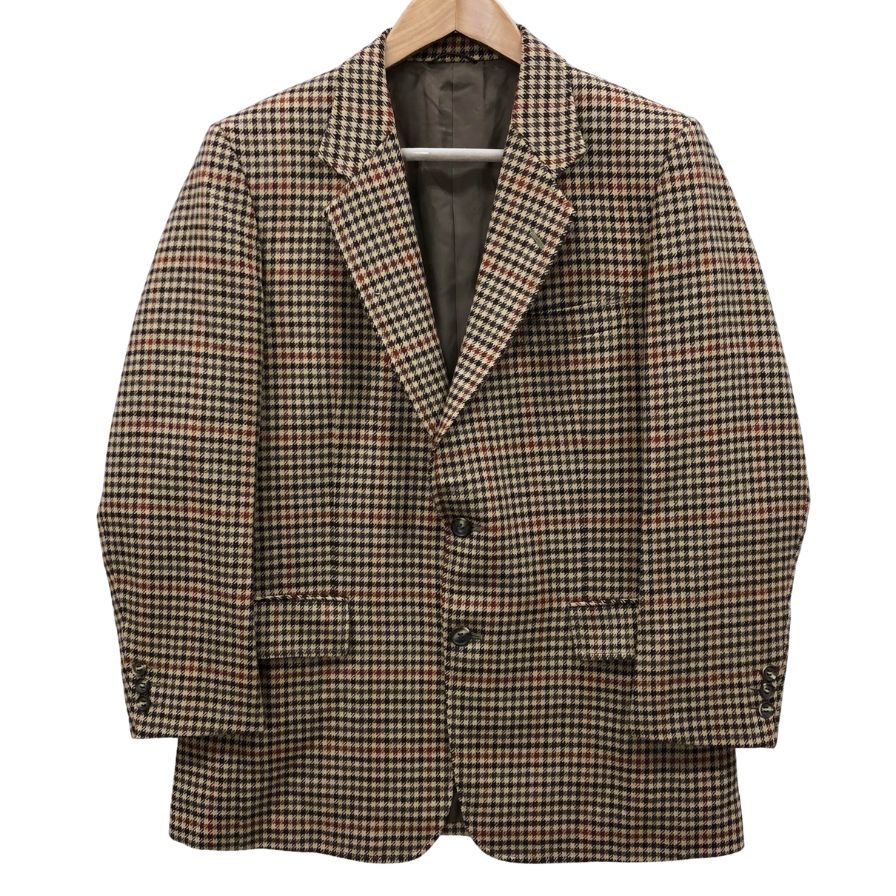 美品◆クリスチャンディオール ムッシュ テーラードジャケット 2B チェック メンズ サイズ2 Christian Dior MONSIEUR 【AFB37】