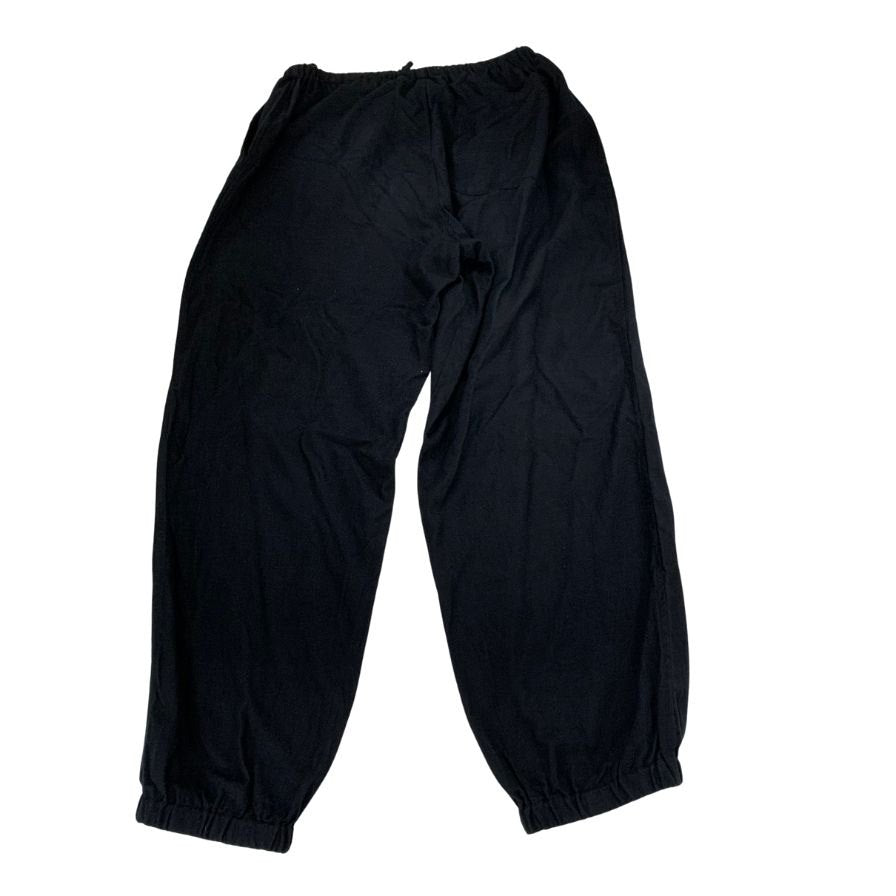 極美品◆コモリ シルクネル ドローストリングパンツ X01-03013 メンズ サイズ2 ブラック COMOLI SILK FLANNEL PANTS 【AFB8】