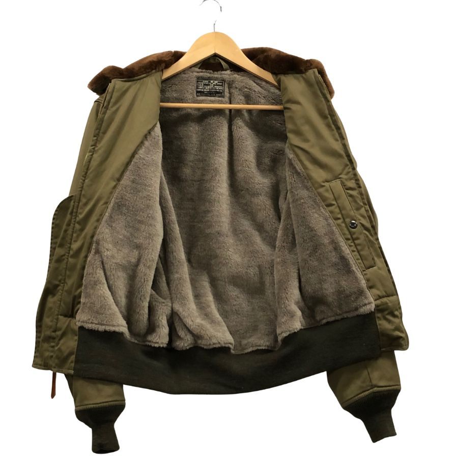 美品◆バズリクソンズ フライトジャケット Type B-10 BR11133 メンズ カーキ サイズM BUZZ RICKSON'S 【AFA4】