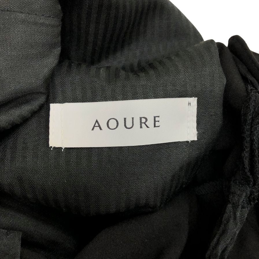 アウール マルペンサ パンツ イージースラックス プリーツ ブラック サイズXS メンズ AOURE MALPENSA 【AFB46】