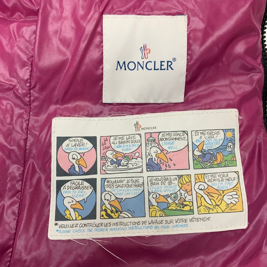 中古◆モンクレール ダウンジャケット BADY GIUBBOTTO パープル レディース サイズ1 MONCLER 【AFA22】