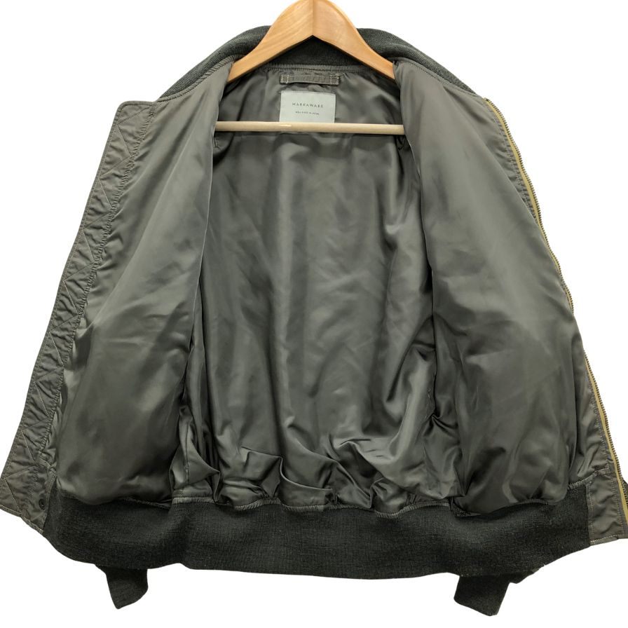 美品◆マーカウェア ブルゾン MA-1 メンズ サイズ2 オリーブ MARKAWARE 【AFB32】