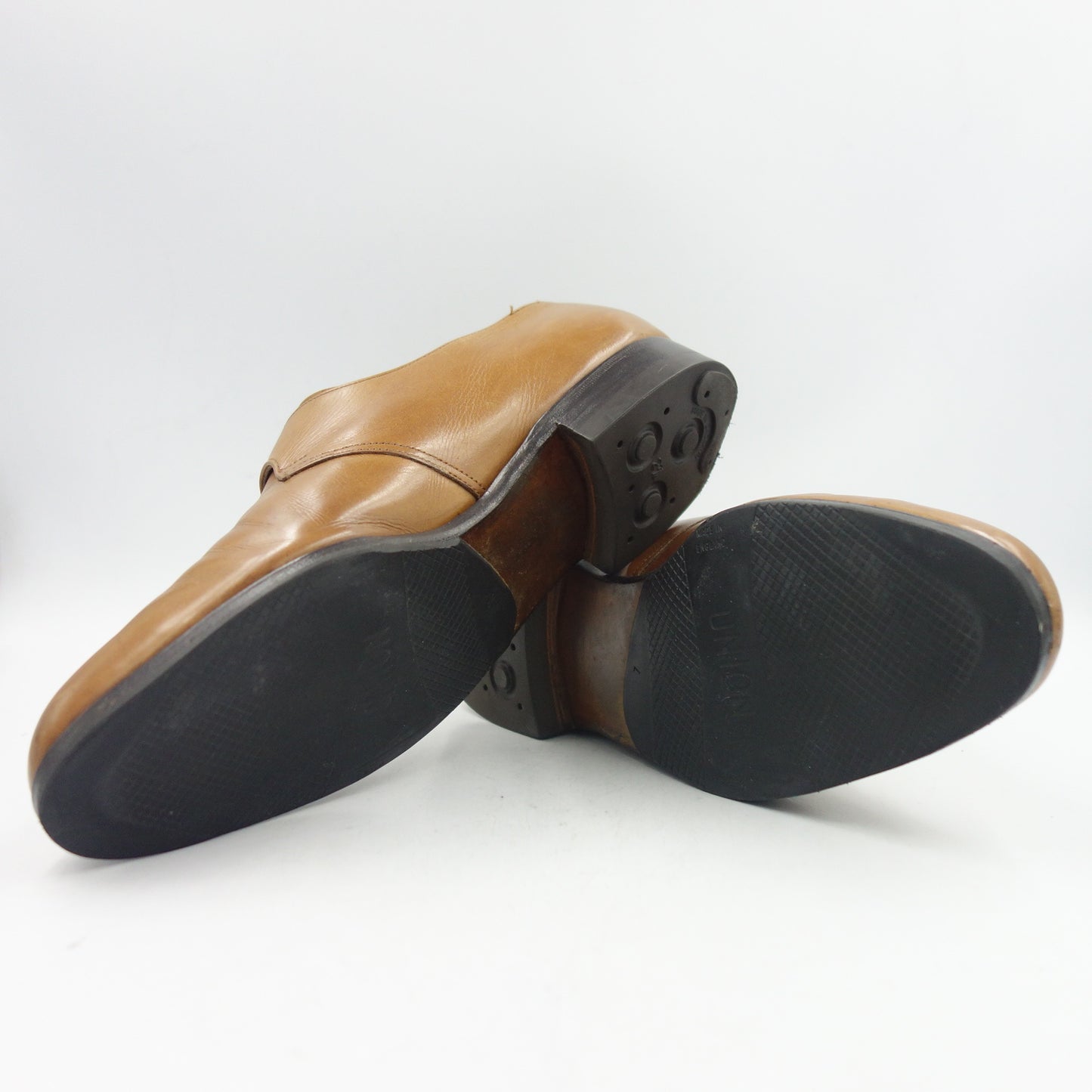 中古◆エドワードグリーン シングルモンク TROON トルーン 筆記体ロゴ 旧工場製 メンズ 茶系 UK7.5F 32ラスト EDWARD GREEN【LA】