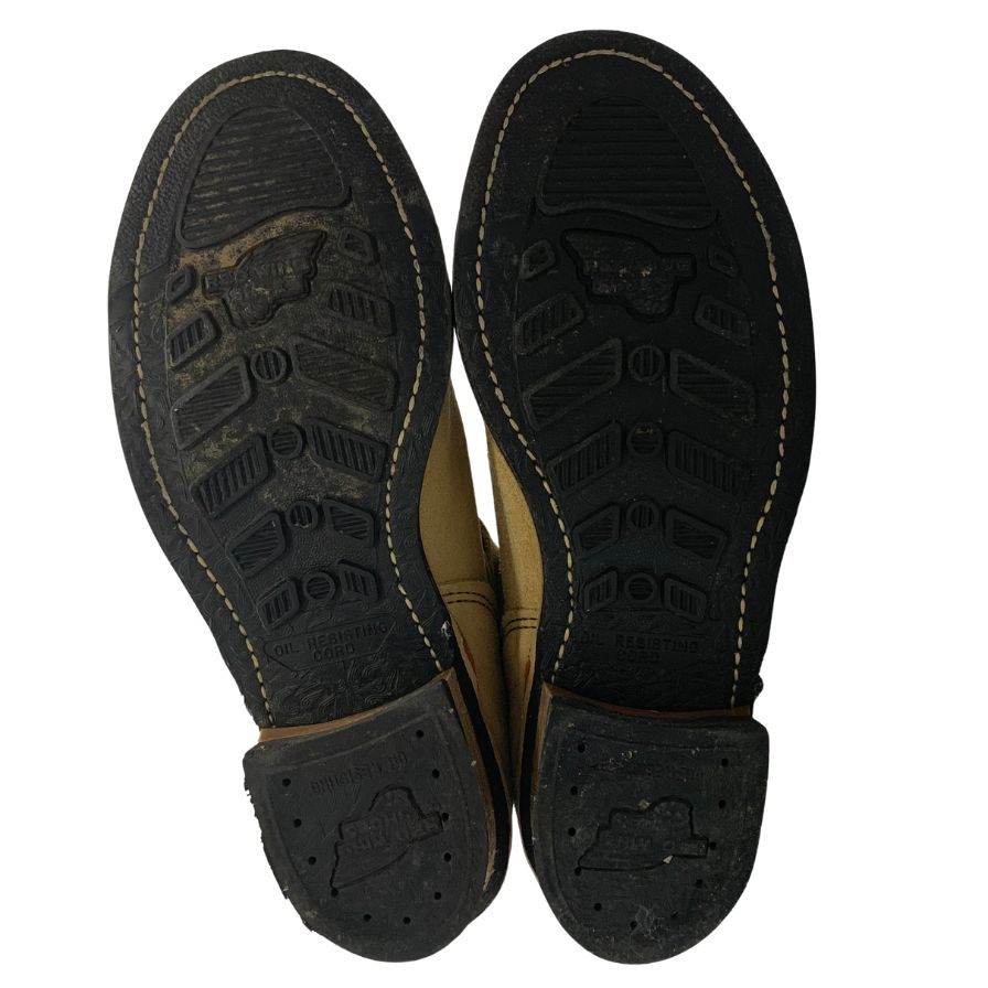 美品◆レッドウィング エンジニアブーツ 8268 PT99 スエード サンドベージュ サイズ9.5 メンズ RED WING【AFC3】