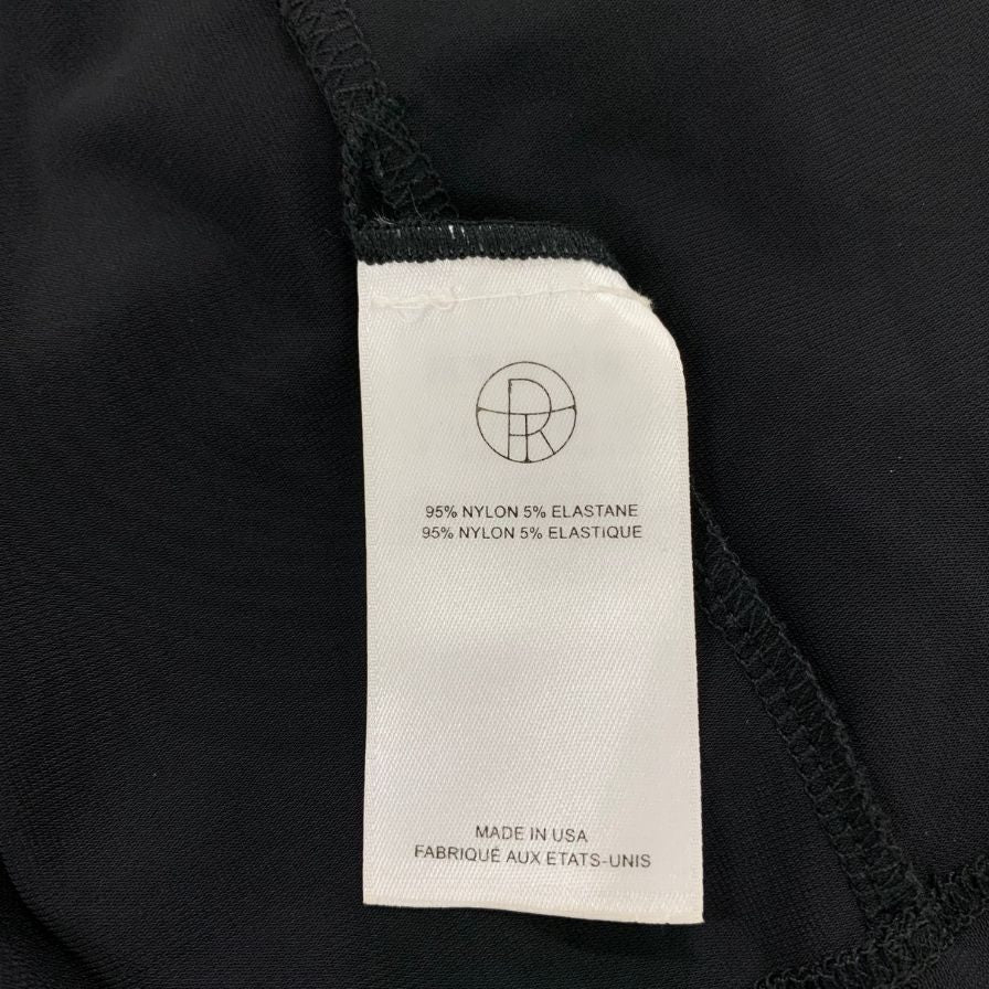 中古◆ザ ロウ マキシ丈 ノースリーブ ワンピース ナイロン レディース サイズS ブラック THE ROW 【AFB17】