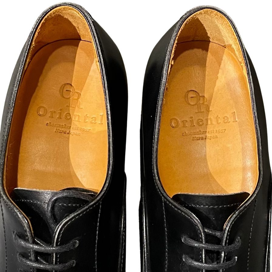 オリエンタルシューメーカー レザーシューズ プレーントゥ ST6004 ブラック サイズ メンズUK5.5 Oriental shoemaker 約23.5cm【LA】【中古】