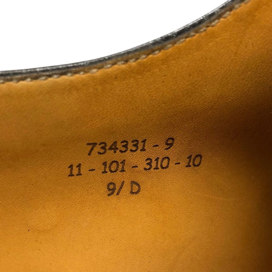 ジェイエムウエストン レザーシューズ セミブローグ パンチドキャップトゥ 310 ブラック サイズ9.5 J.M.WESTON ビジネスシューズ 約28.0cm【LA】【中古】