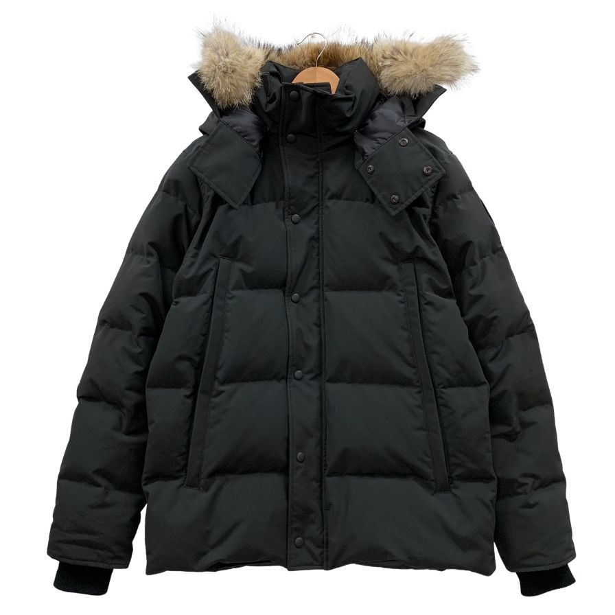 美品◆カナダグース ダウンジャケット ウィンダムパーカー 3808MB サイズL ブラック メンズ CANADA GOOSE 【AFA7】