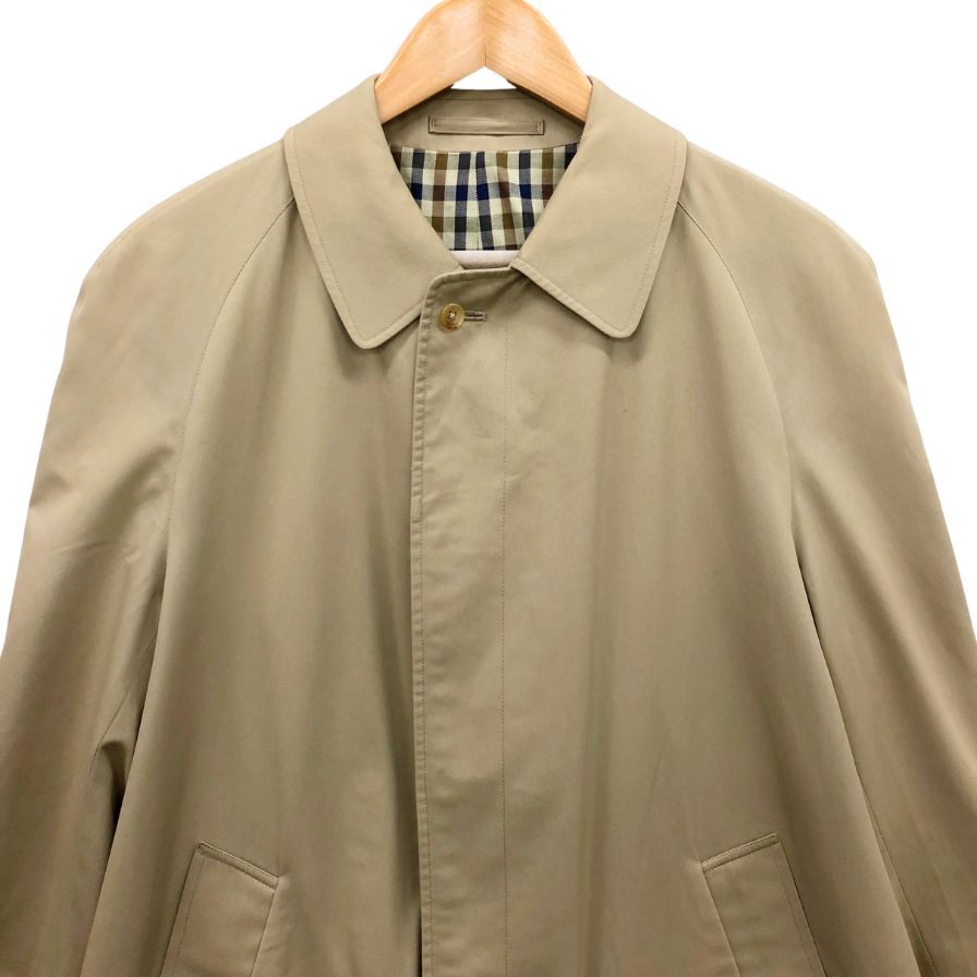 アクアスキュータム バルカラーコート 70S アクア5 ヴィンテージ イングランド製 ベージュメンズ サイズ36 Aquascutum【LA】