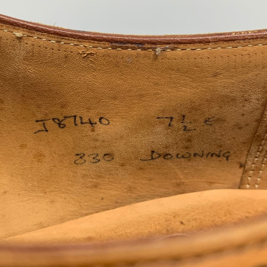 クロケット&ジョーンズ フルブローグ ダウニング DOWNING 330ラスト メンズ ブラウン サイズUK7.5E Crockett & Jones 約26.0cm【AFC4】