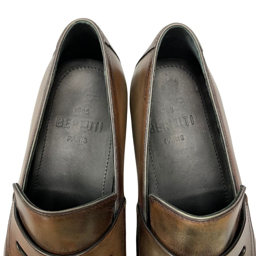 ベルルッティ アンディローファー アイスブラウン メンズ サイズ6 Berluti 約24.5cm【LA】