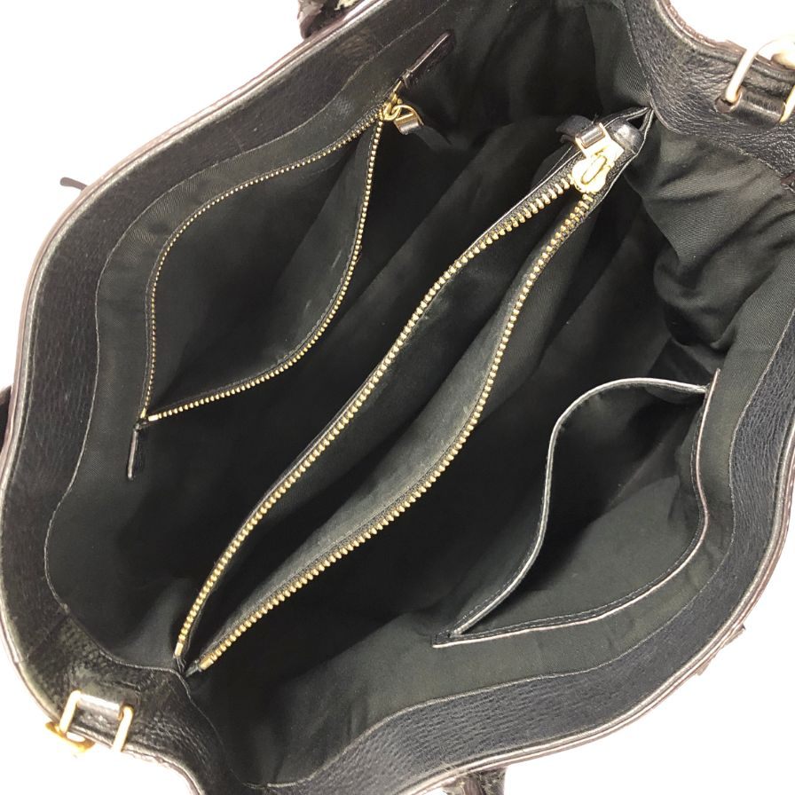 トリーバーチ ハンドバッグ ブラック シボレザー Tory Burch【AFE6】