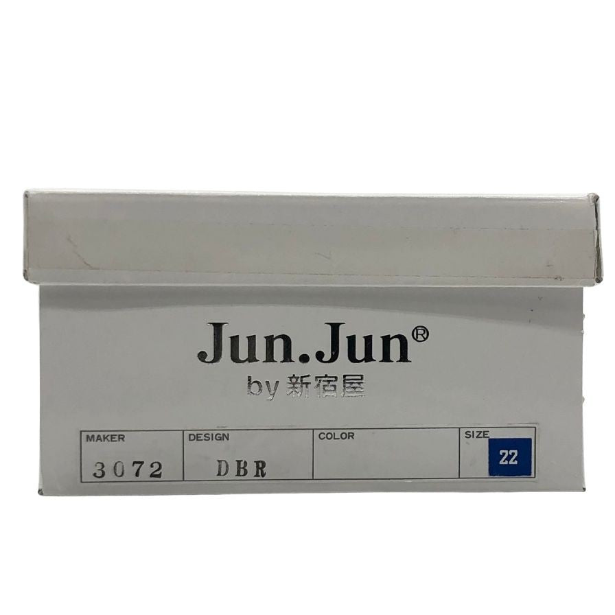 ジュンジュンバイ新宿屋 パンプス レディース サイズ22 ブラウン 3072 ポリエステル 約22.0cm【7-19】