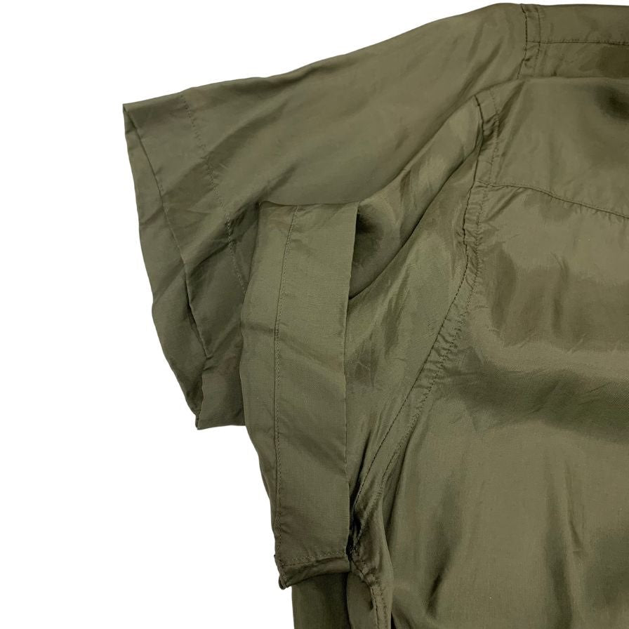 美品◆コムデギャルソン オム プリュス 半袖シャツ カーキ メンズ サイズM AD2001 COMME des GARCONS HOMME PLUS 【AFB44】