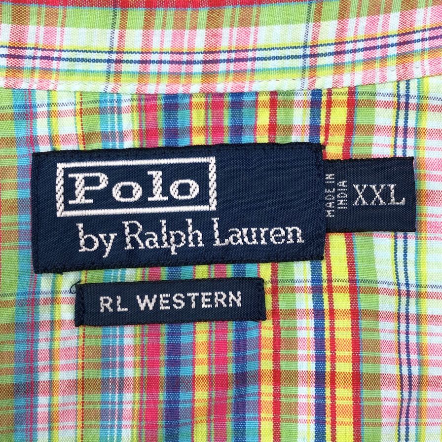 ポロ ラルフローレン ウエスタンシャツ 総柄 マルチカラー メンズ サイズXXL Polo Ralph Lauren【LA】