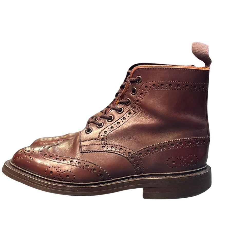 トリッカーズ ポールスミス カントリーブーツ M6178 レザー メンズ UK6 ダークブラウン Tricker's Paul Smith ブーツ 約24.5cm【LA】【中古】
