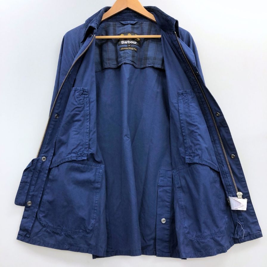中古◆バブアー ビデイル SL OVERDYED ネイビー メンズ サイズ36 Barbour BEDALE 【AFB42】