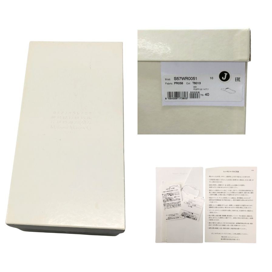 メゾン マルジェラ タビ バブーシュ シューズ ブラック ブラック サイズ40 S57WR0051メンズ Maison Margiela TABI BABOUCHE ビジネスシューズ 約25.0cm【LA】【中古】
