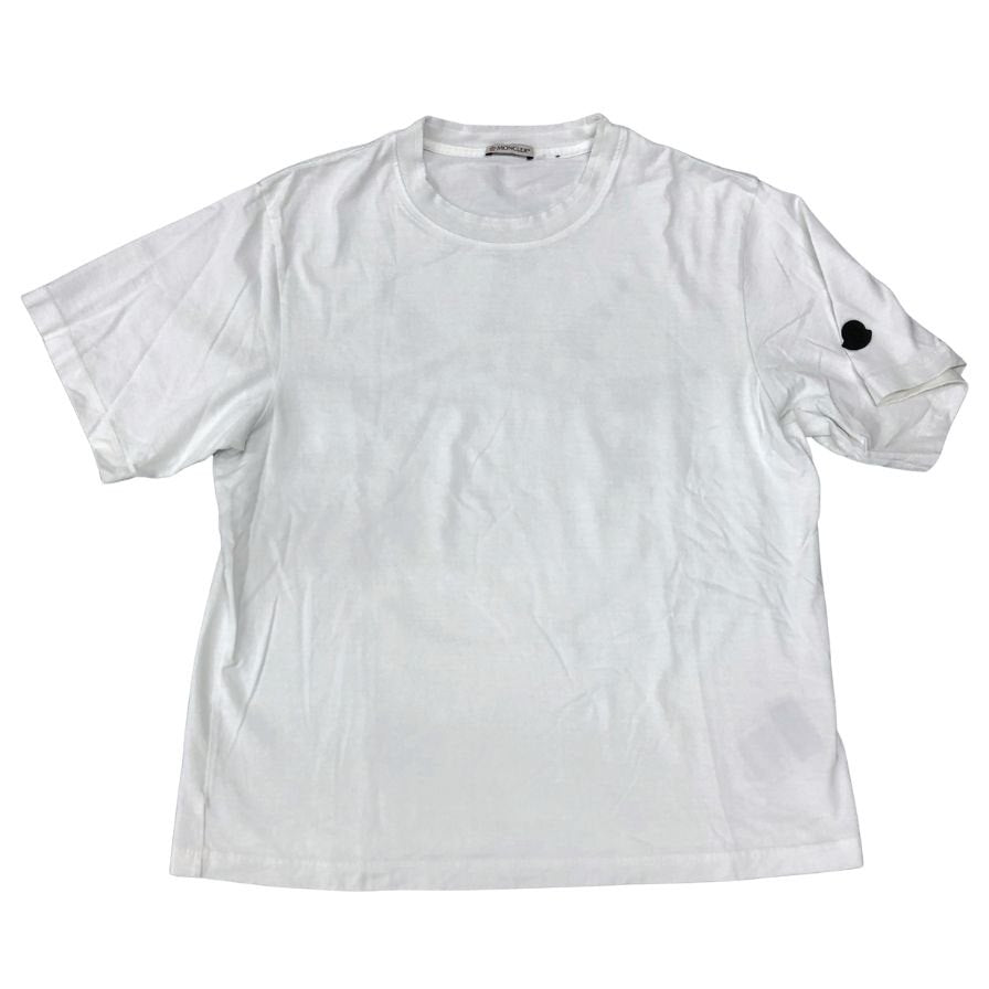 中古◆モンクレール アリシアキーズ Tシャツ バックプリント ユニセックス サイズ2 ホワイト Moncler×Alicia Keys 【AFB38】