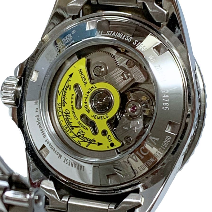 インビクタ 自動巻き SNOOPYコラボ 24785 メンズ銀 INVICTA【AFI21】