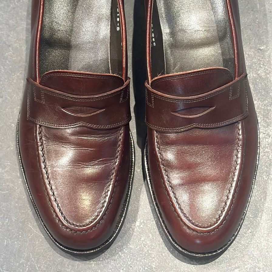 パラブーツ レザーシューズ シャンボード Uチップ カーフ ブラック メンズ サイズUK7 Paraboot CHAMBORD ビジネスシューズ 約25.5cm【LA】【中古】