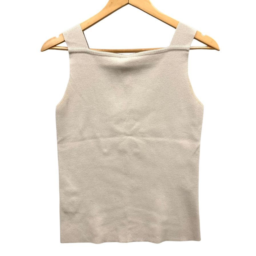 美品◆フォクシー タンクトップ 41211 ブティック ベージュ レディース サイズ38 FOXEY 【AFB27】