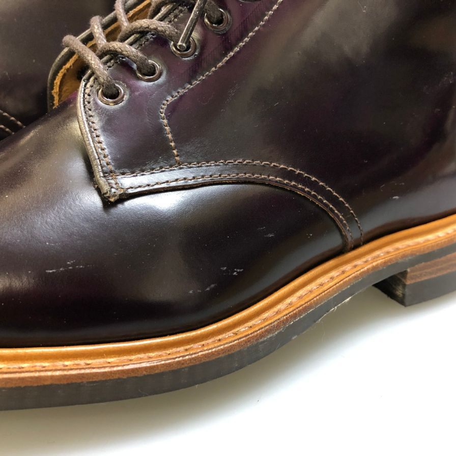 トリッカーズ ブーツ マウズリー 945481 8123/1 パープル 7ハーフ-5 Tricker’s ブーツ 約26.5cm【LA】【中古】