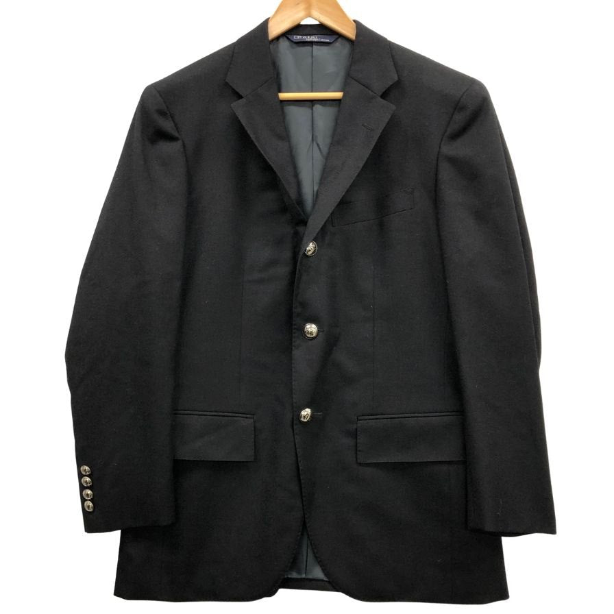 美品◆ポロ ラルフローレン テーラード ジャケット 段返り3B 銀ボタン RLロゴ ウール メンズ サイズA4 POLO RALPH LAUREN 【AFB12】