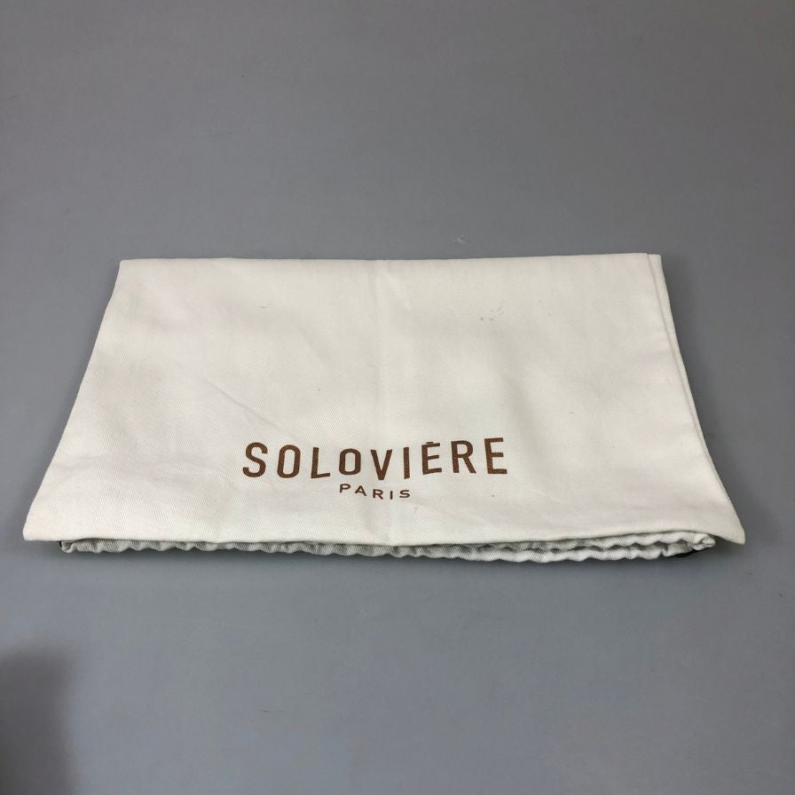 ソロヴィエール スリッポン スエード プレーントゥ ブルー メンズ サイズ41 SOLOVIERE 約26.0cm【YB3】
