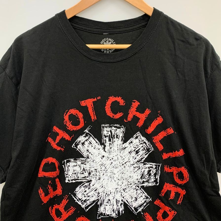 中古◆レッド ホット チリ ペッパーズ Tシャツ 2024 ブラック サイズL メンズ RED HOT CHILI PEPPERS 【AFB43】
