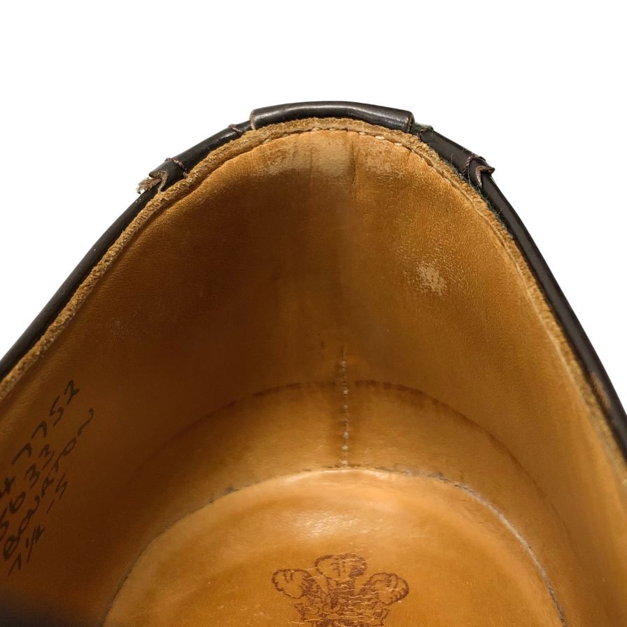 トリッカーズ レザーシューズ バートン ウィングチップ 5633 ダークブラウン メンズ サイズ7.5 Tricker`s BOURTON ビジネスシューズ 約26.0cm【LA】【中古】