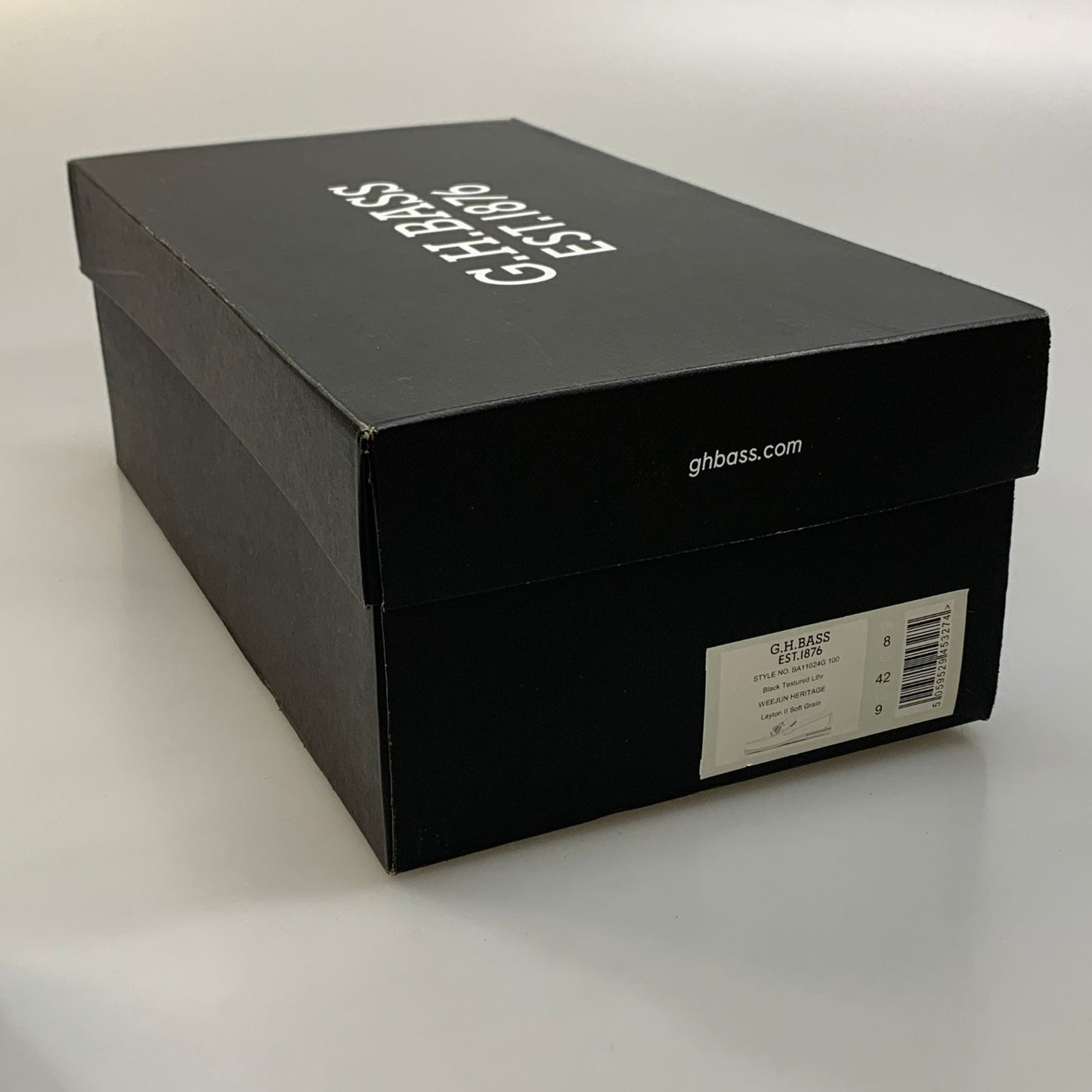 ジーエイチバス タッセルローファー ウィージャンズ ラーソン シボレザー サイズ9 メンズ ブラック G.H.Bass&Co. WEEJUNS LARSON 約27.0cm【AFD14】