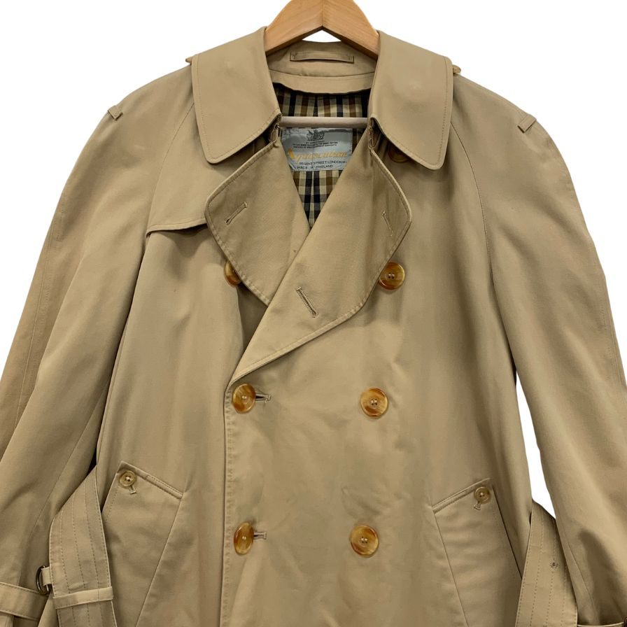 アクアスキュータム トレンチコート 70S アクア5 イングランド製 ベージュ メンズ サイズ表記なし Aquascutum【LA】