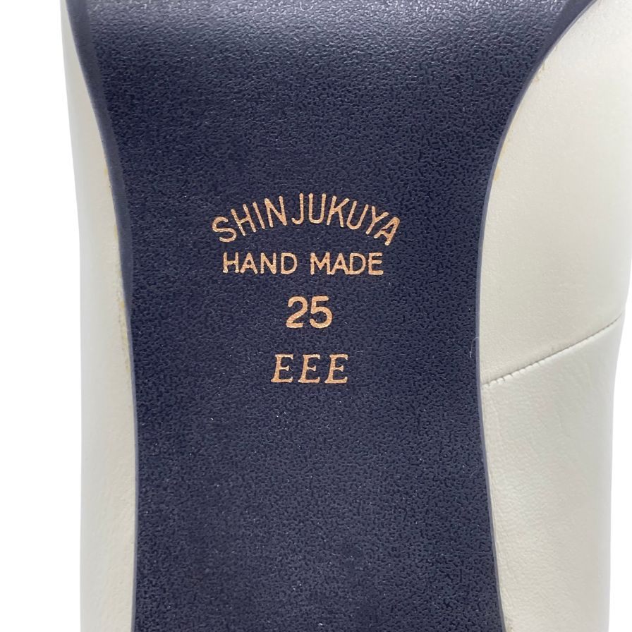 ジュンジュンバイ新宿屋 ハイヒール レザー 6500 ホワイト サイズ25cm レディース Jun.Jun by shinjukuya 約25.0cm【7-12】