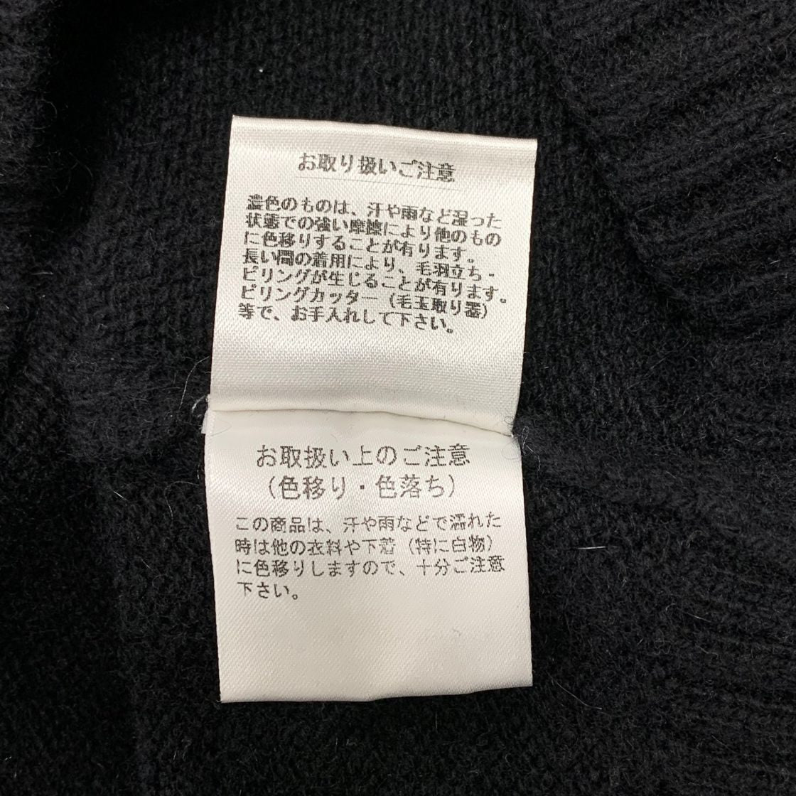 ダーマコレクション ヒロミヨシダ カシミアニット 半袖ワンピース ブラック サイズ1 レディース DAMA【AFB33】