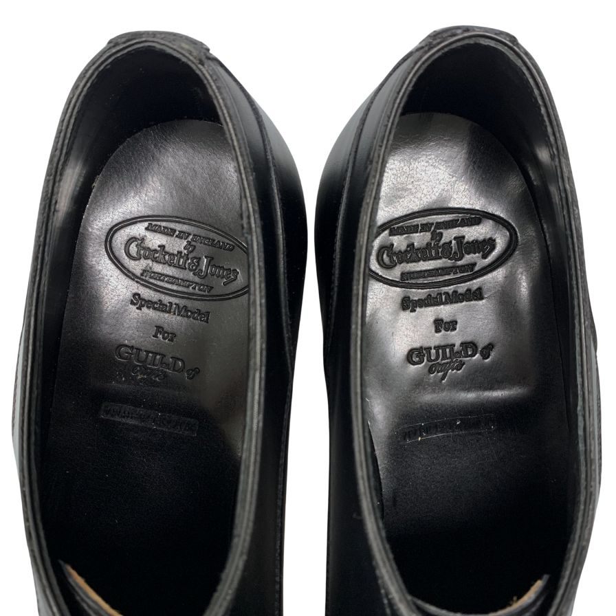クロケット&ジョーンズ レザーシューズ RUFFLES パンチドキャップ メンズ ブラック サイズ10 CROCKETT&JONES ビジネスシューズ 約28.5cm【LA】【中古】