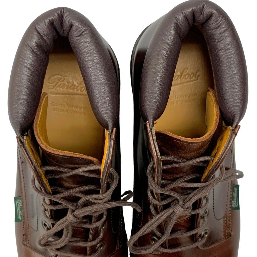 パラブーツ ベルジュラック エコルセ ブラウン UK6 6F82594 21 PARABOOT BERGERAC LIS ECORCE 約24.5cm【AFC47】