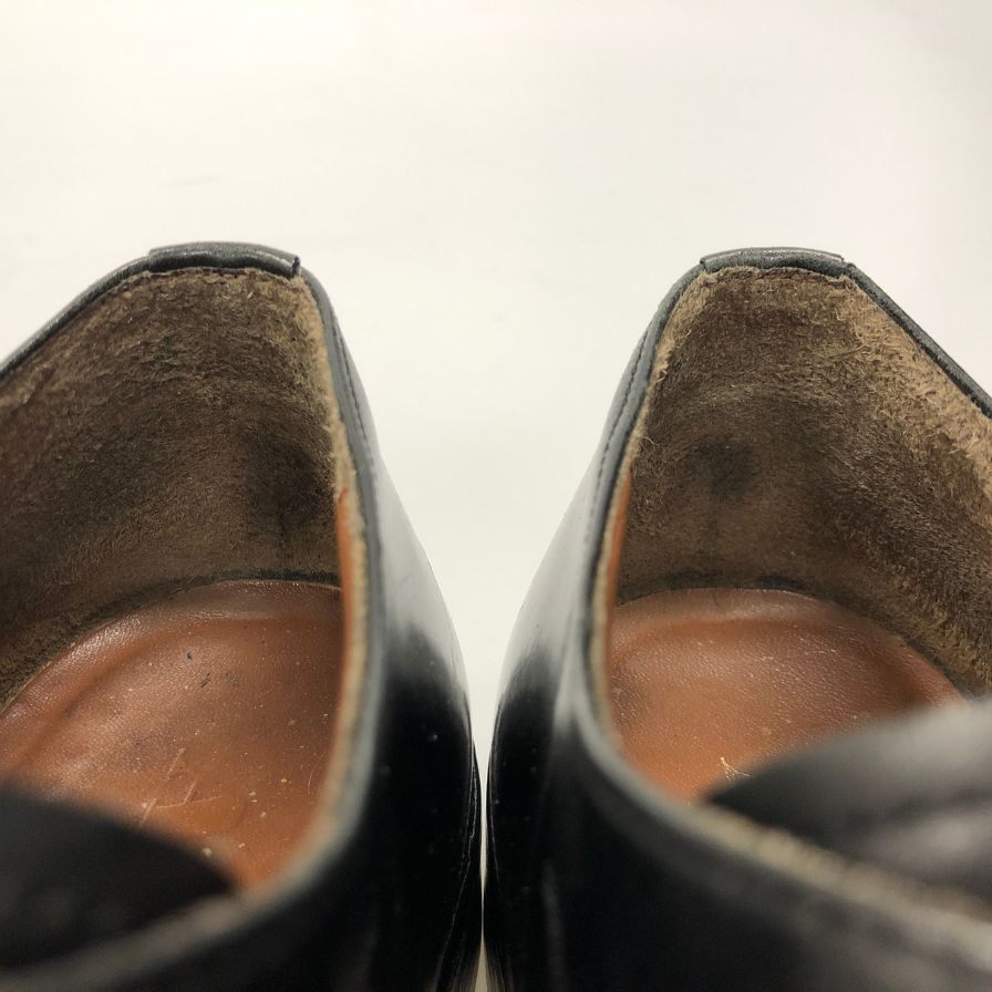 アクアスキュータム レザーシューズ シングルストラップ 日本製 メンズ サイズ26.5cmEEE ブラック Aquasqutum 約26.5cm【AFC2】