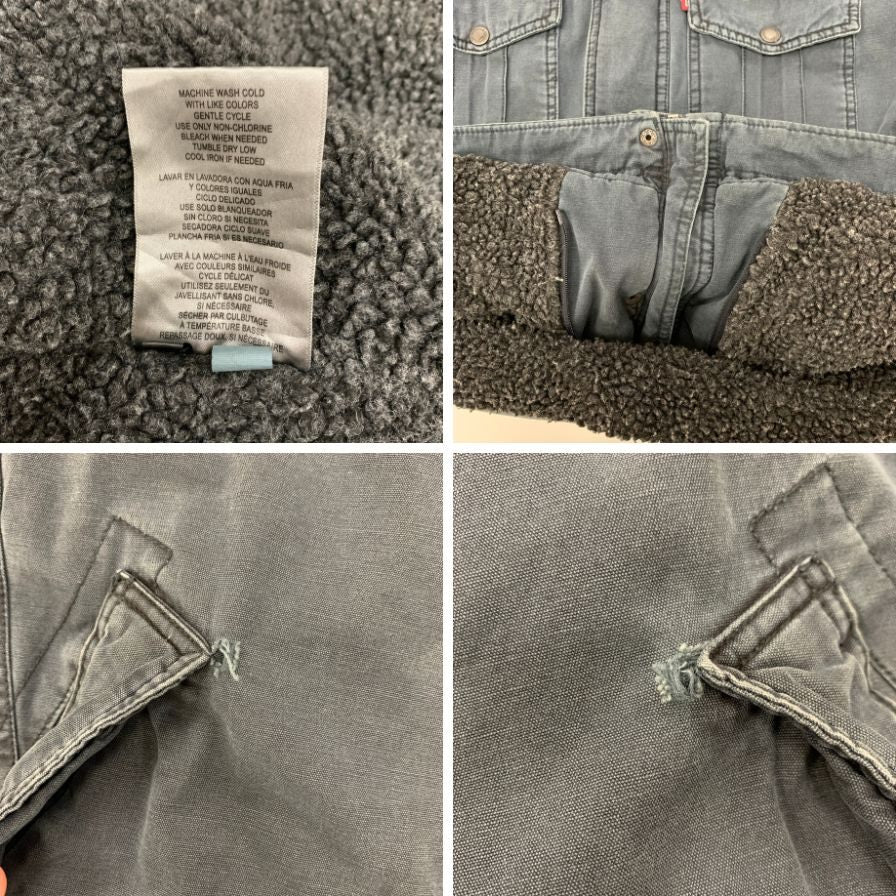 中古◆リーバイス カバーオール グレー サイズL LEVIS 【AFA14】
