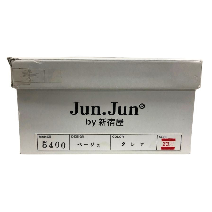 ジュンジュンバイ新宿屋 パンプス ヒール レザー 5400 ベージュ サイズ23.5cm レディース Jun.Jun by shinjukuya 約23.5cm【7-13】
