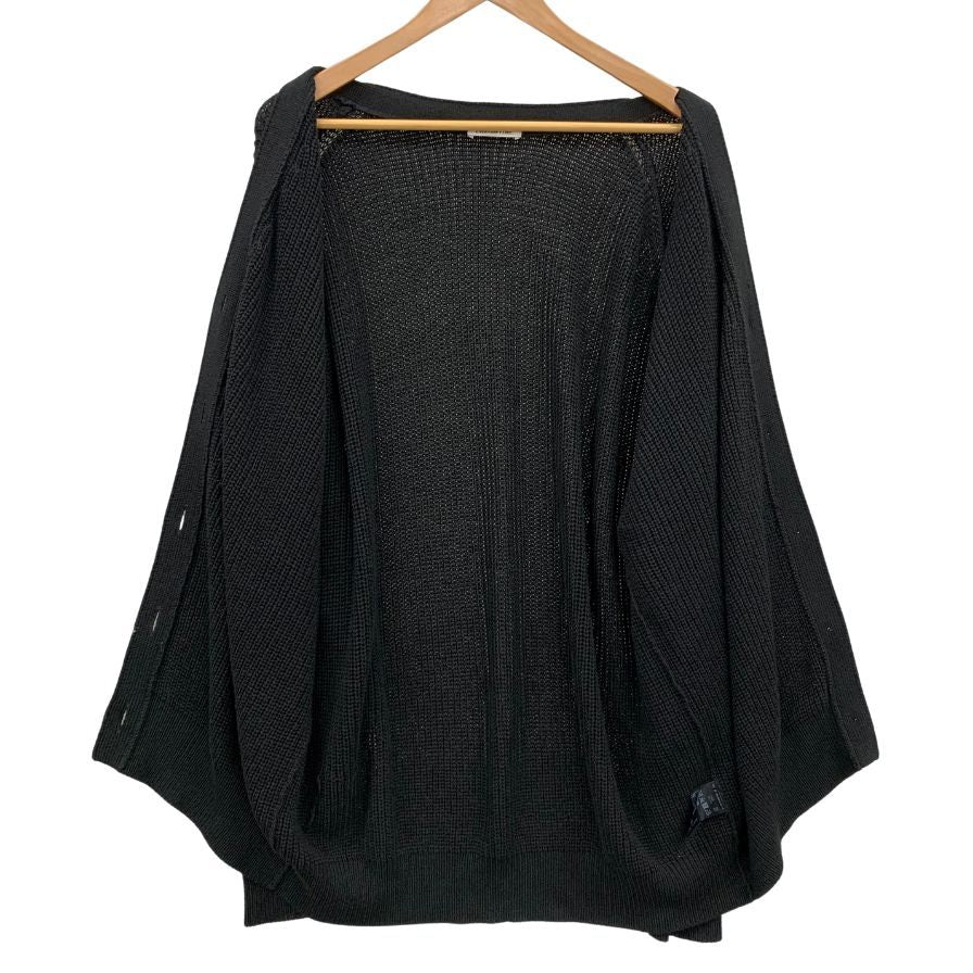 中古◆エブリデイアイライク カーディガン シルク混 Vネック ブラック レディース サイズ表記なし everyday i like 【AFB27】