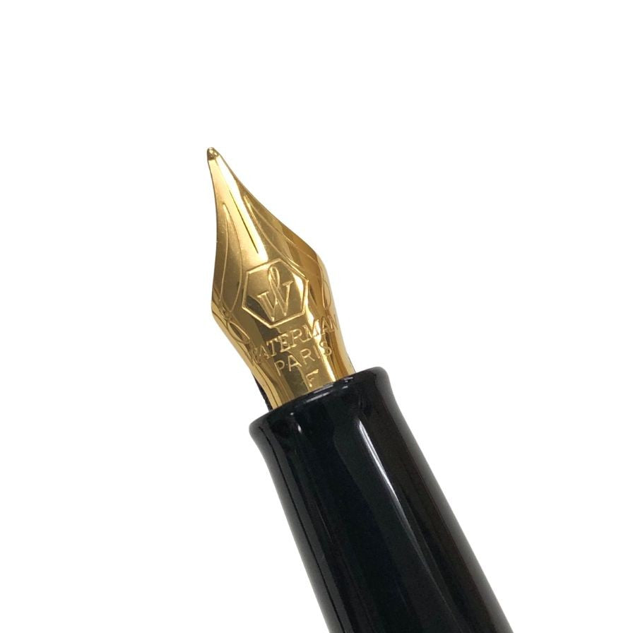 ウォーターマン 万年筆 メトロポリタン エッセンシャル ブラック×ゴールド Fニブ WATERMAN【AFB53】