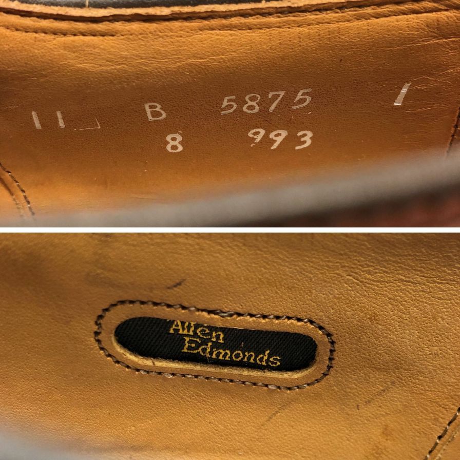 アレンエドモンズ レザーシューズ 5875 PARK AVENUE ストレートチップ ブラウン サイズ11 Allen Edmonds 約29.0cm【AFD15】