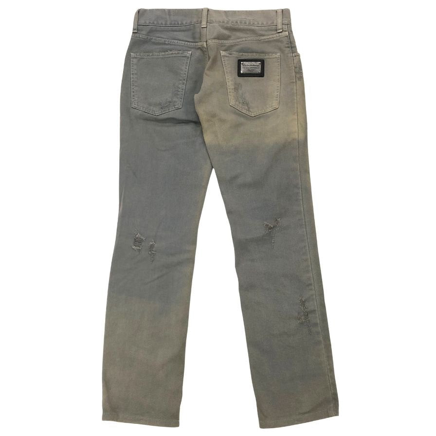 ドルチェ&ガッバーナ デニムパンツ ダメージ加工 メンズ サイズ44 DOLCE&GABBANA 【AFB16】