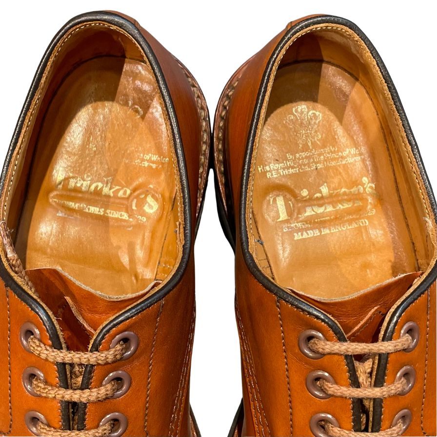 トリッカーズ レザーシューズ ストレートチップ M798 カーフ サイズUK7.5 メンズ ブラウン Tricker’s ビジネスシューズ 約26.0cm【LA】【中古】