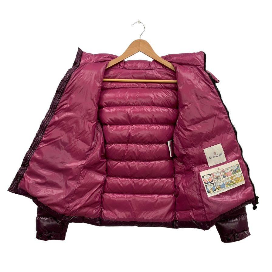 中古◆モンクレール ダウンジャケット BADY GIUBBOTTO パープル レディース サイズ1 MONCLER 【AFA22】
