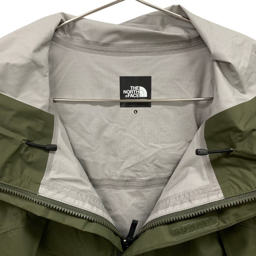 新品同様◆ザ ノースフェイス マウンテンパーカー ドットショットジャケット NP61930 メンズ カーキ サイズL THE NORTH FACE 【AFB40】