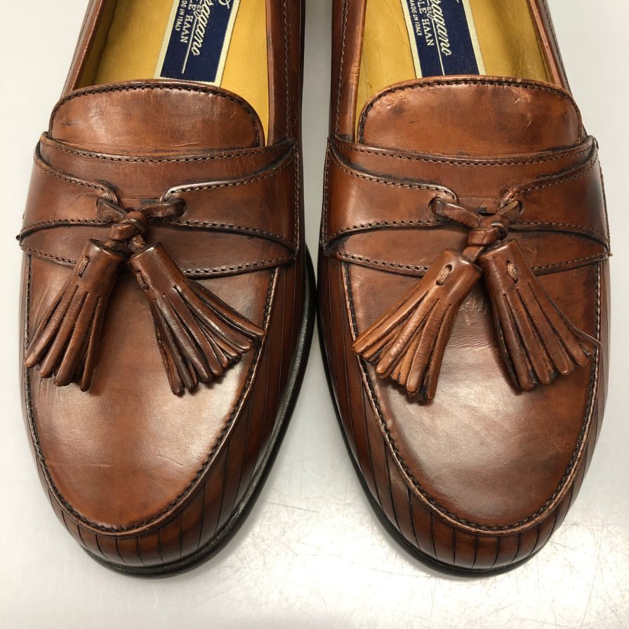 ブラガノ コールハーン ローファー タッセル レザー 本革 ブラウン メンズ サイズ7 Bragano COLE HAAN 約25.0cm【AFC36】